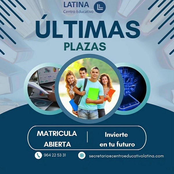 ultimas plazas centro educativo latina